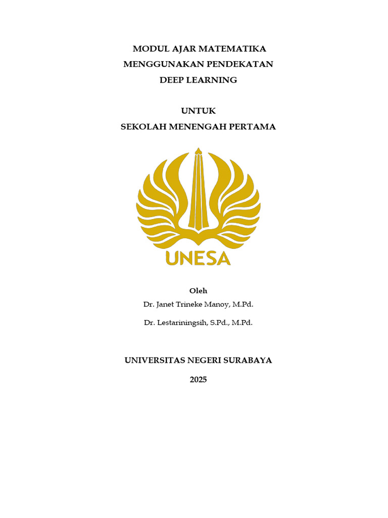 Modul Ajar Matematika SPLDV Deep Learning | PDF