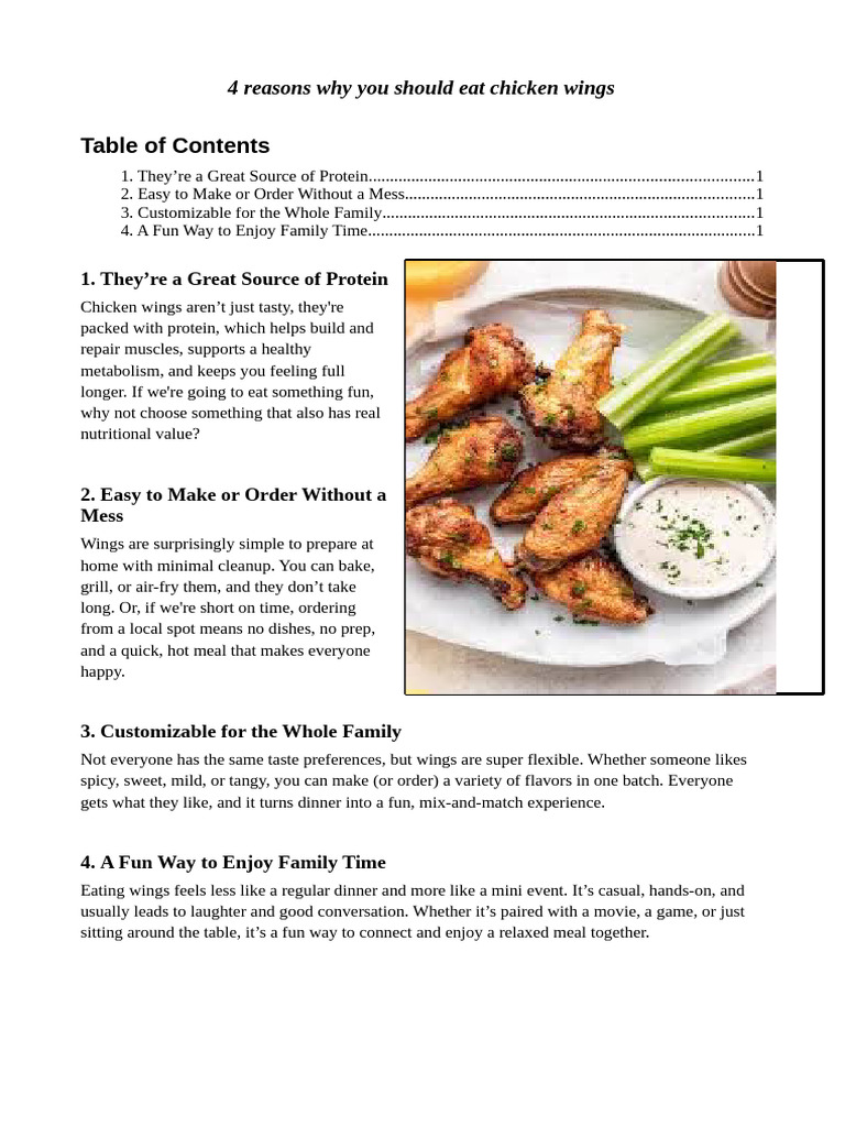Chiken Wings | PDF