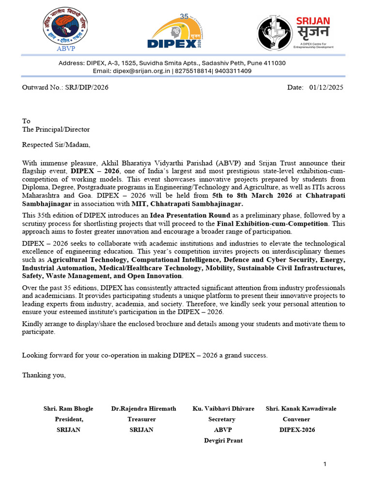 DIPEX 2026: State-Level Innovation Expo | PDF | Engineering ...