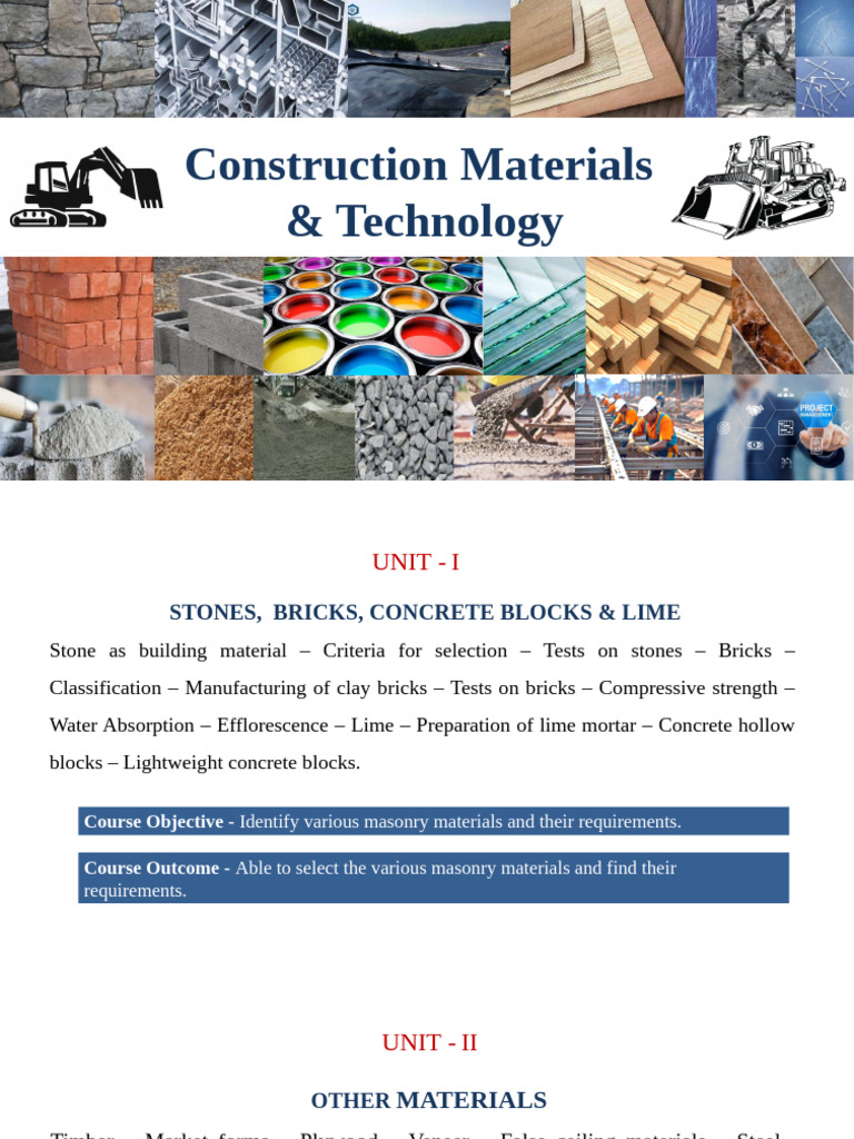 Construction Materials and Techniques Guide | PDF | Brick | Rock (Geology)