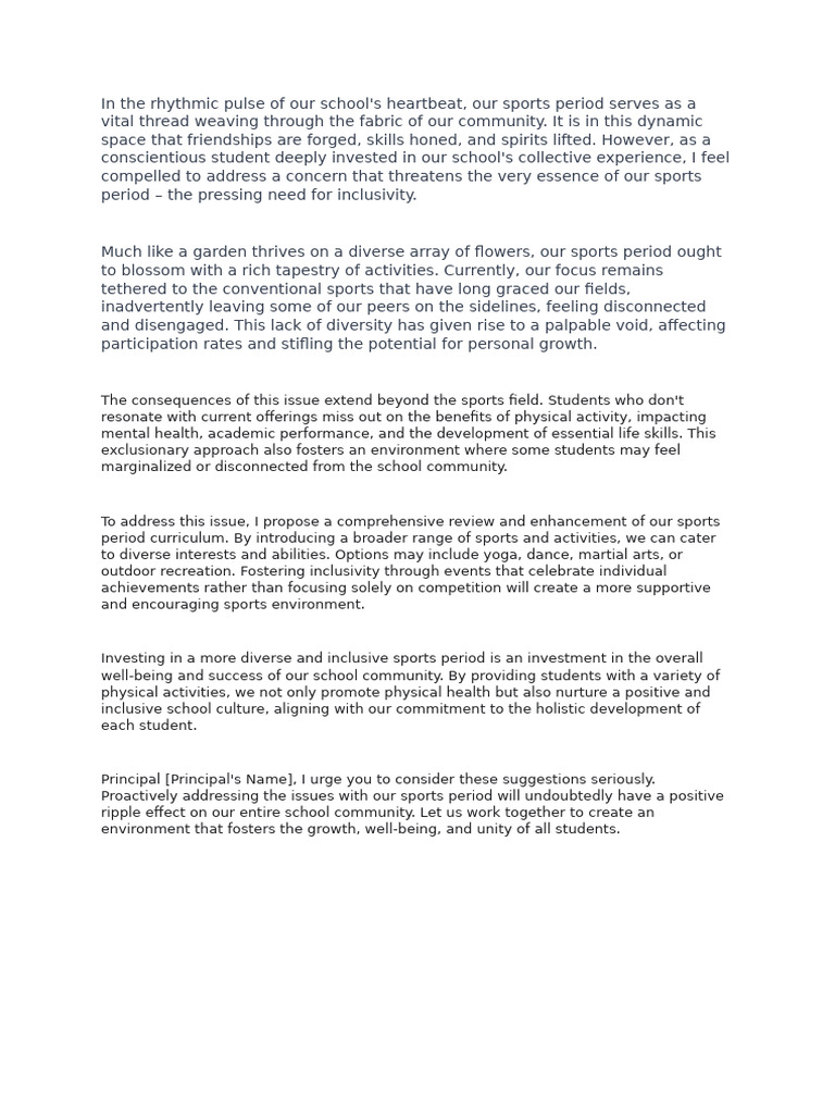 Think of A Problem at Your School | PDF