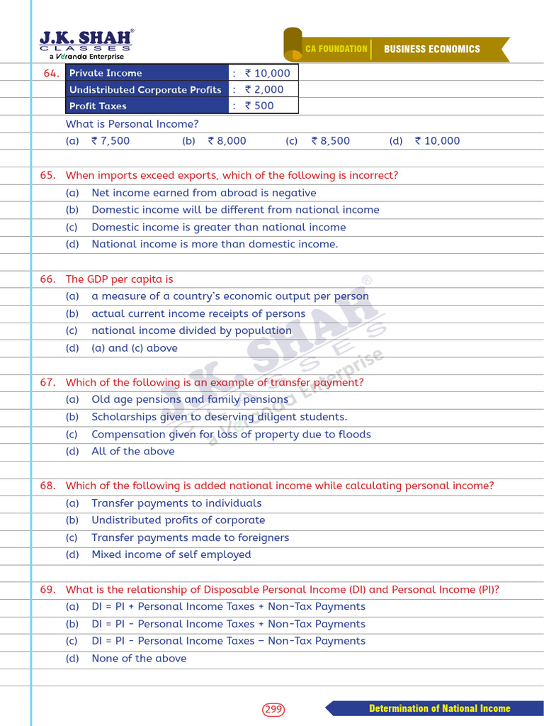 National Income Determination Guide | PDF | Measures Of National Income ...