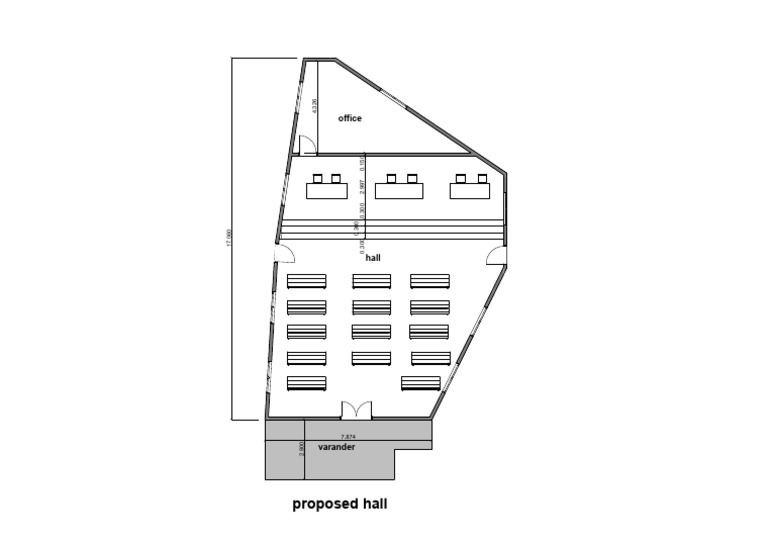 Proposed Office Hall Dimensions | PDF
