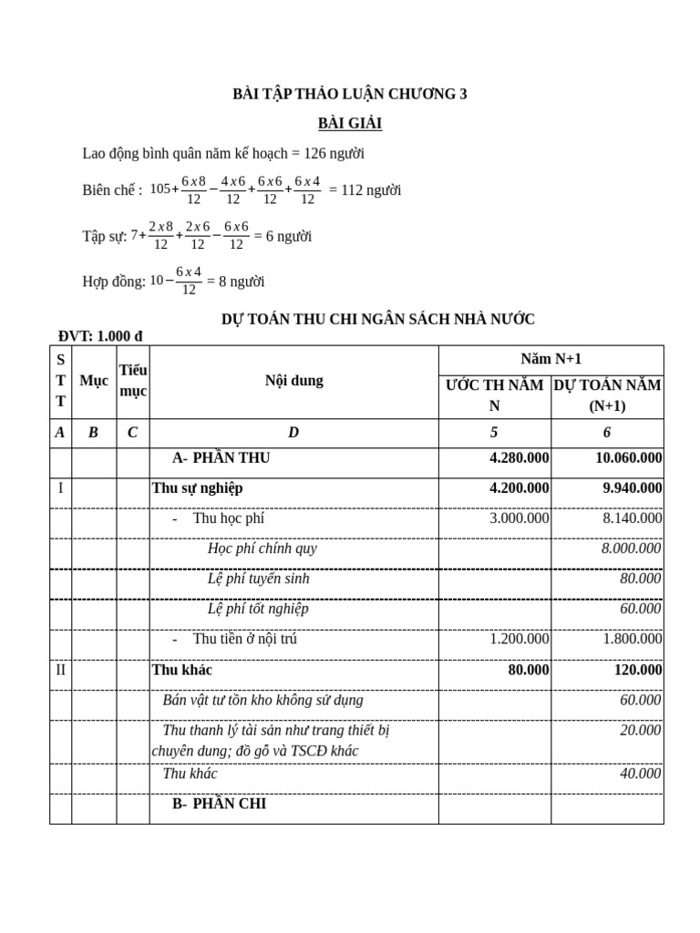 BT TL c3 - Nhã"m 6 | PDF