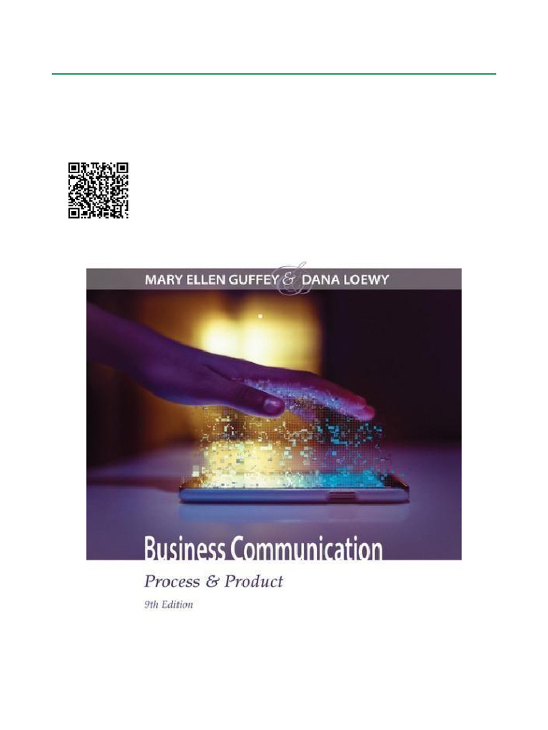 Business Communication 9th Edition Guide | PDF | Communication | Social ...