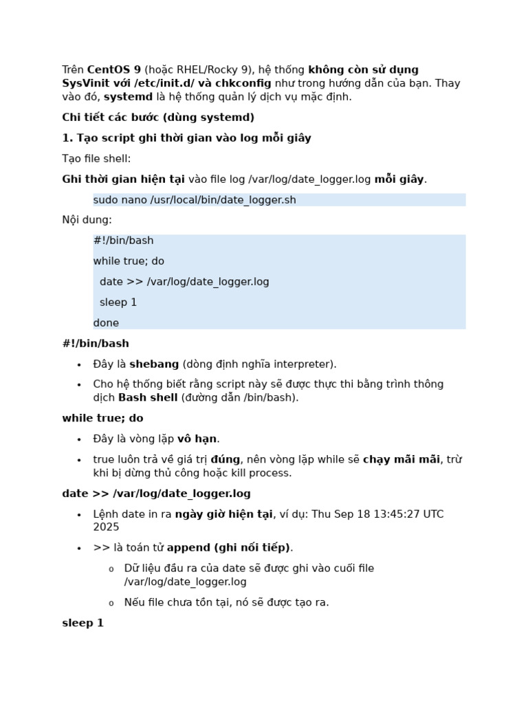LAB - Creating A Custom Daemon With Startup Script | PDF