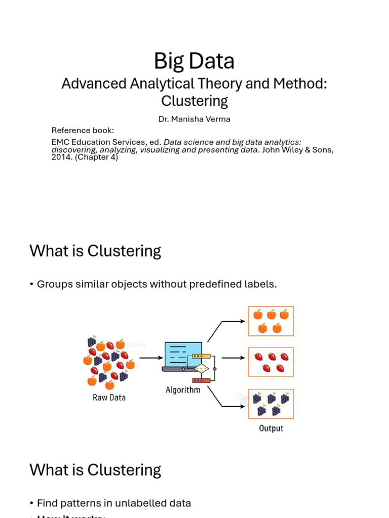 Data Analytics Clustering | PDF | Cluster Analysis | Applied Mathematics