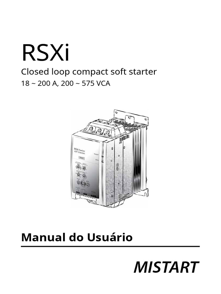 Manual do Usuário: Soft Starter RSXi | PDF | Relé | Eletromagnetismo