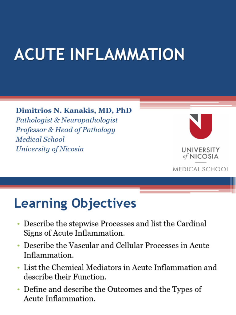 Acute Inflammation (Gemd Year 2025-26) | PDF | Inflammation | White ...