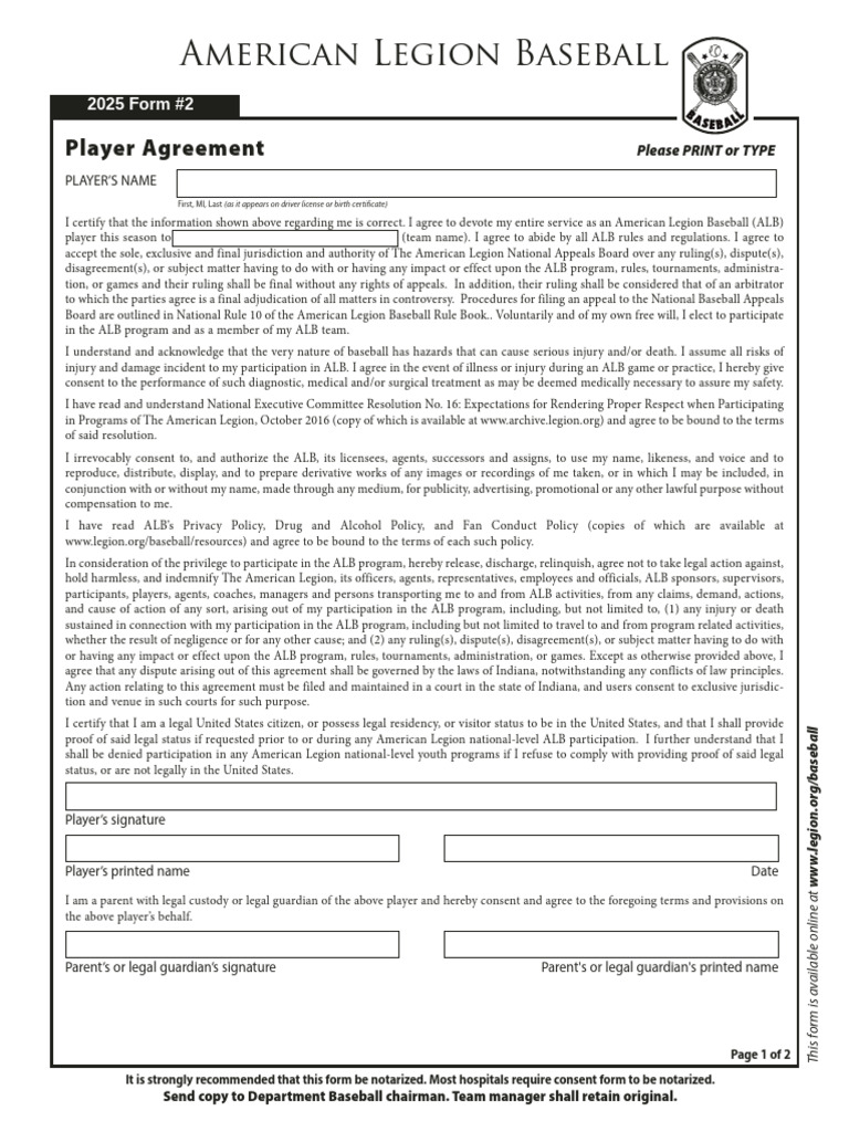 Baseball Form 2 (12) | PDF | Notary Public | Justice