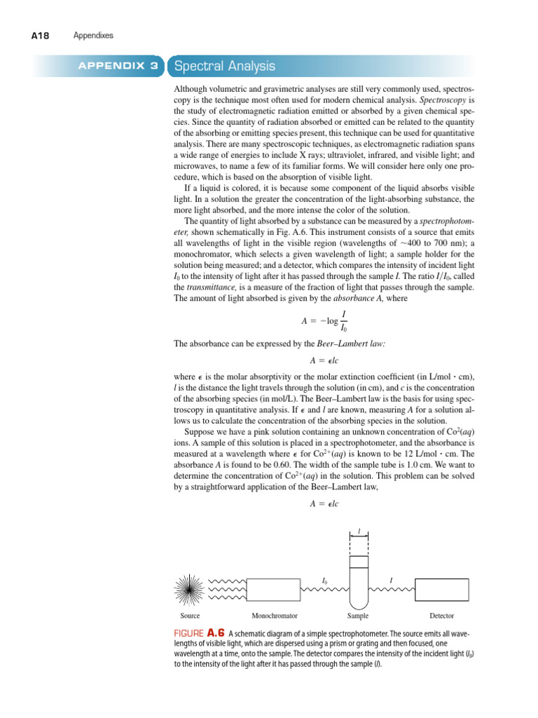 Spectral Analysis | PDF | Absorbance | Electromagnetic Spectrum