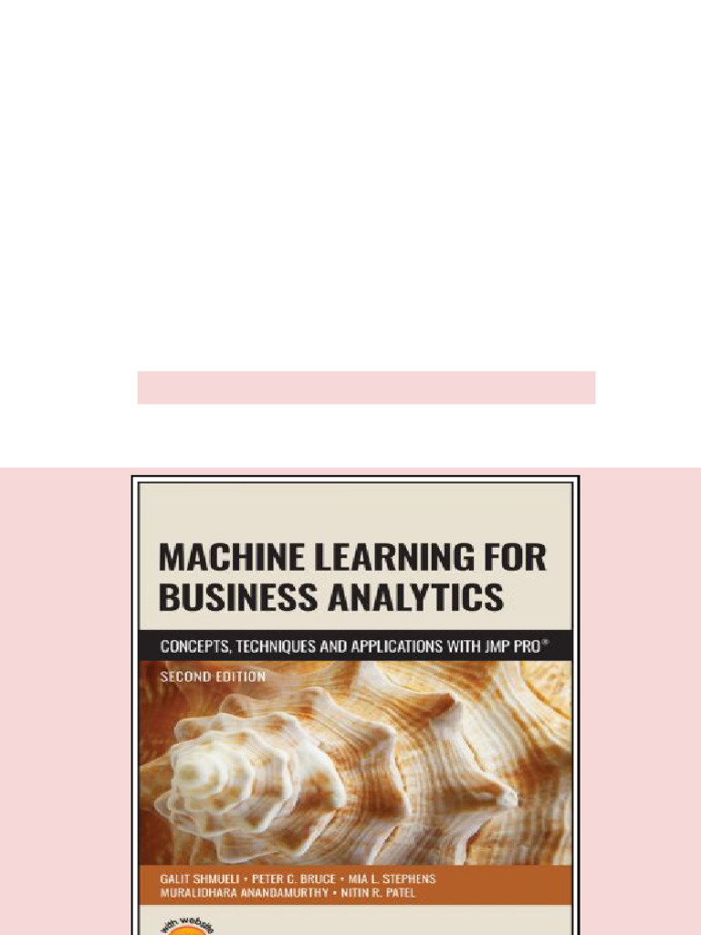 (Ebook) Machine Learning for Business Analytics: Concepts, Techniques ...