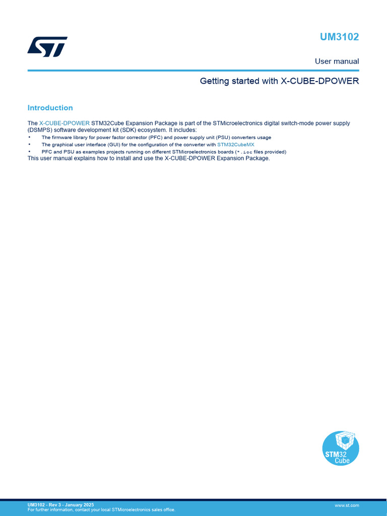 X-CUBE-DPOWER User Manual for STM32 | PDF | Microcontroller | Computer File