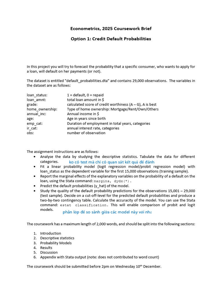 Credit Default Probability Analysis Project | PDF