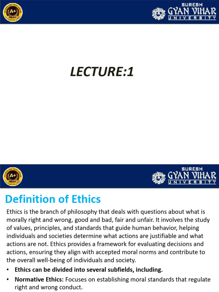 Understanding Ethics and Human Values | PDF | Utilitarianism | Virtue ...