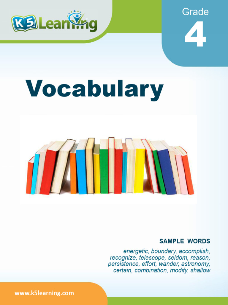 Grade 4 Vocabulary Workbook Samples | PDF | Vocabulary | Pound (Mass)
