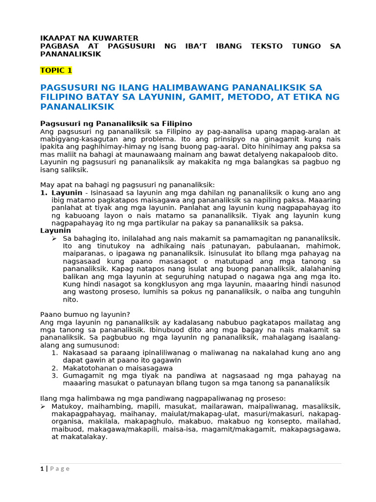 Q4 Notes | PDF