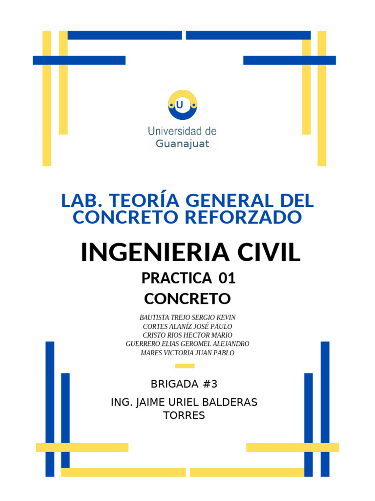 Practica 01 Concreto | PDF | Hormigón | Cemento