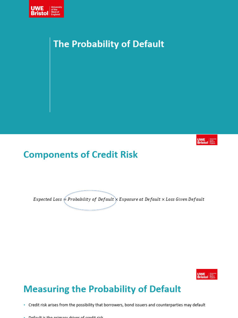 Measuring Probability of Default in Credit Risk | PDF | Credit Rating ...