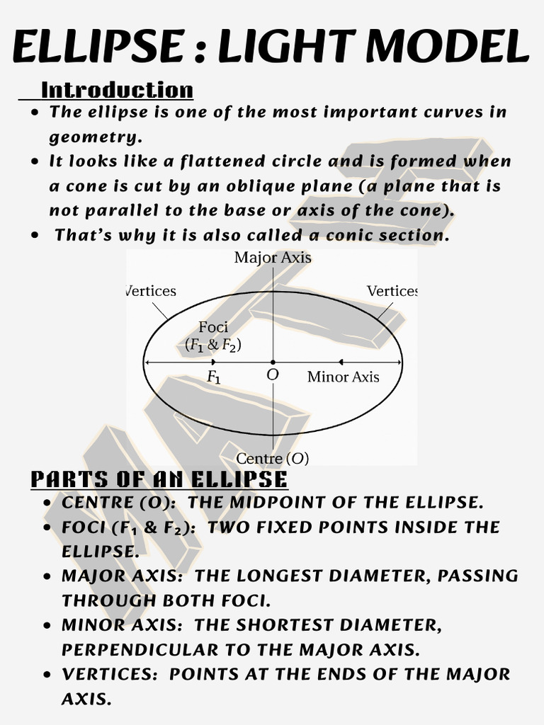 Understanding Ellipses and Their Applications | PDF