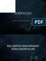 SOSIOLOGI