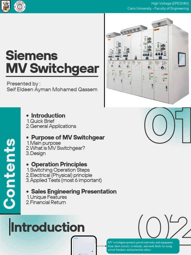 Siemens MV Switchgear Overview and Benefits | PDF | Switch | High Voltage