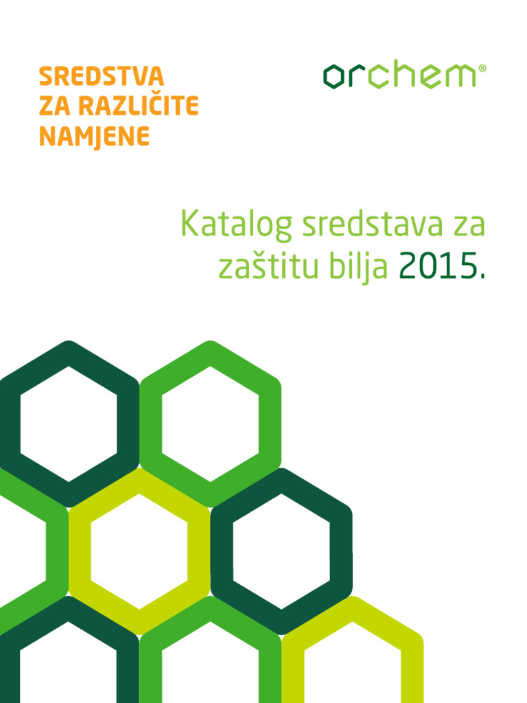 Orchem Katalog Proizvoda 2015 Sredtsva Razlicite Namjene1 | PDF