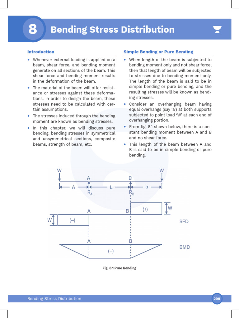 Bending Stress Distribution in Beams | PDF | Bending | Beam (Structure)