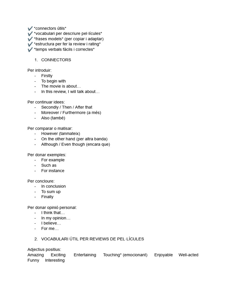 Apunts Ingles | PDF