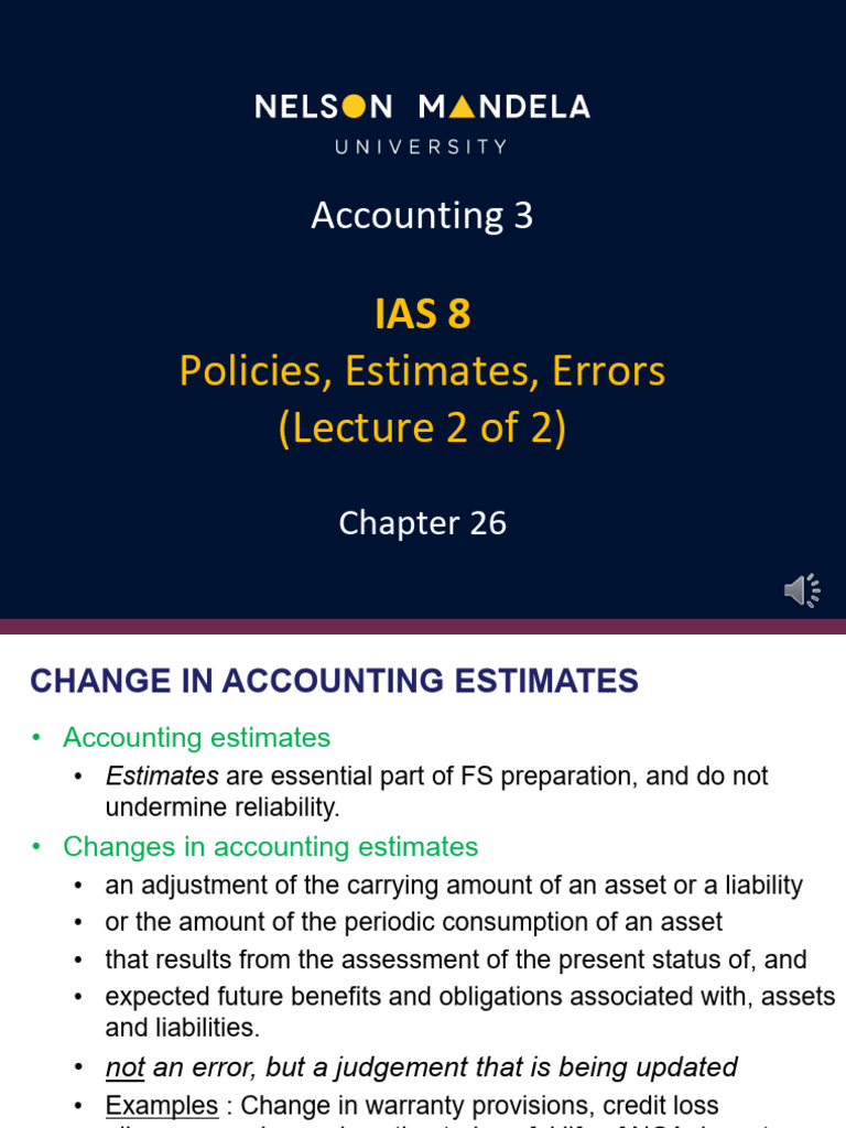 Changes in Accounting Estimates Explained | PDF | Expense | Tax Deduction