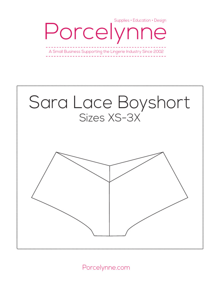 Sara Lace Pattern Directions | PDF | Seam (Sewing) | Sewing