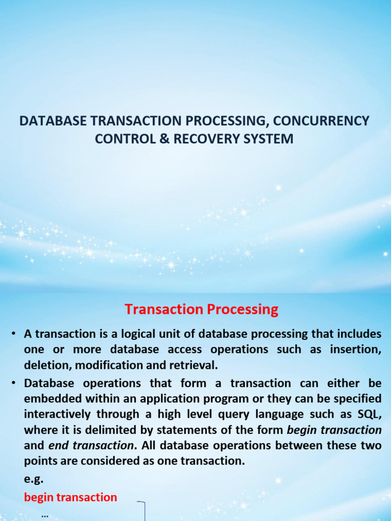 Database Transaction Processing Guide | PDF | Database Transaction | Acid