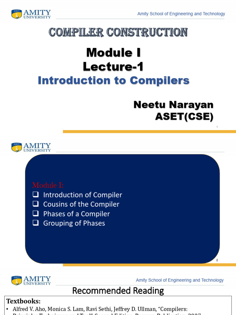 Introduction to Compilers Overview | PDF | Parsing | Compiler