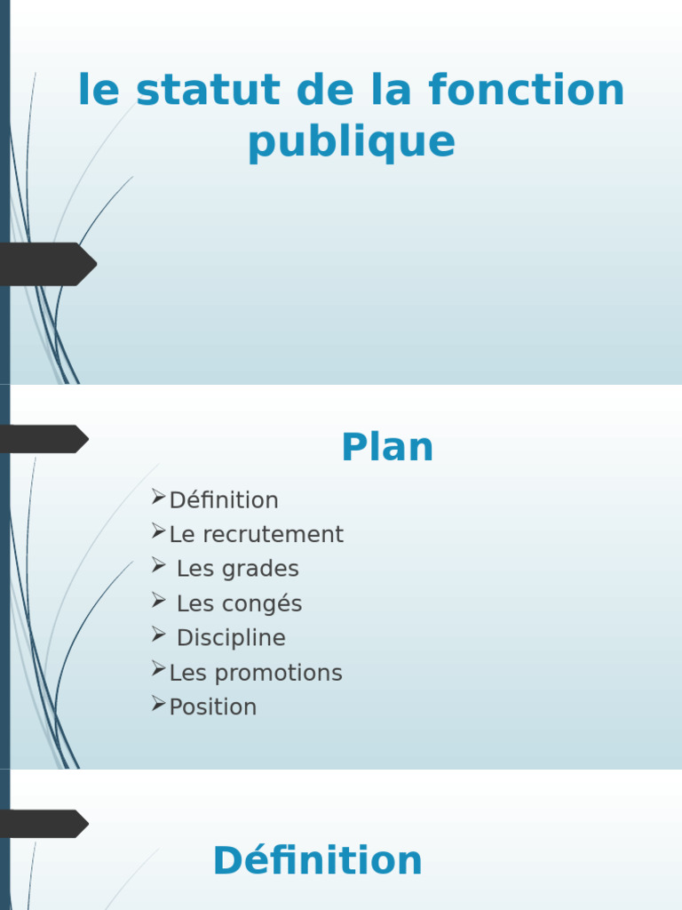 Statut de la Fonction Publique en Tunisie | PDF | Gouvernement