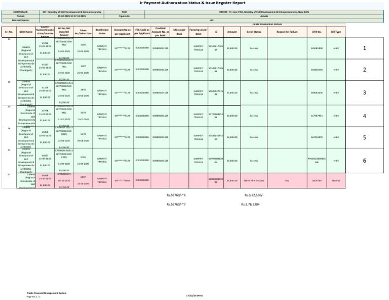 e-Bill Transaction Status Report | PDF | Banking Technology