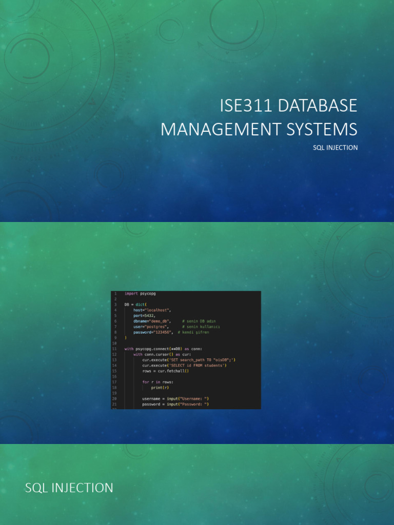 Understanding SQL Injection Vulnerabilities | PDF