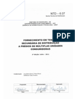 Fornecimento em tensão secundária de distribuição a prédios de múltiplas unidades consumidoras