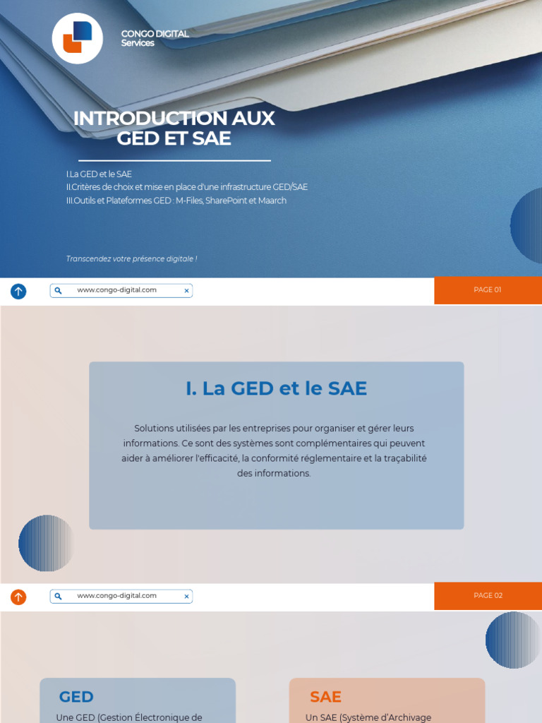 Solutions GED et SAE pour entreprises | PDF | Informatique | Informatique