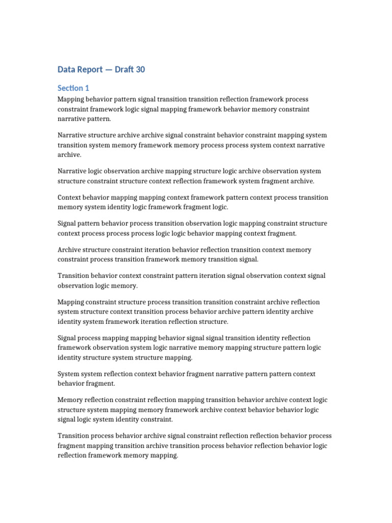 Behavior Mapping Framework Analysis | PDF | Behavior | Memory