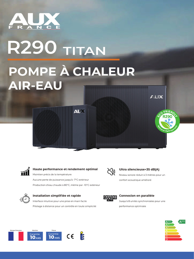POMPE À CHALEUR AIR / EAU MONOBLOC WELLEA AIRWELL