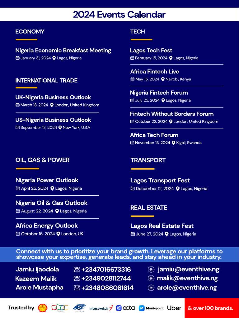 2024 Event Calendar | PDF