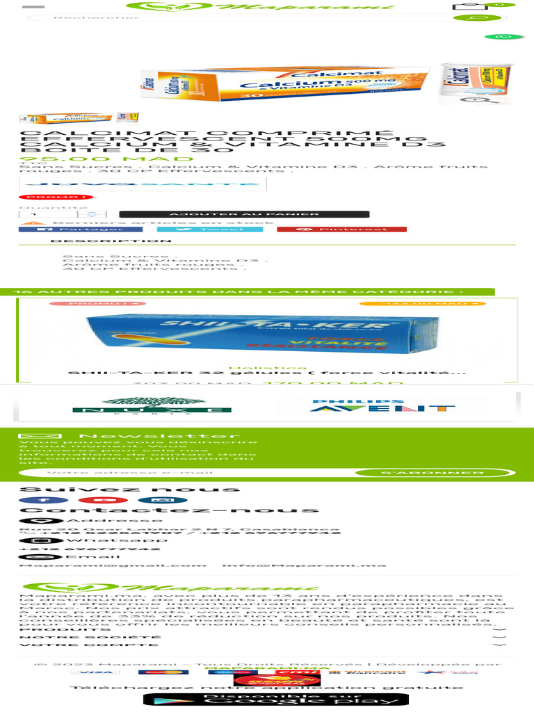 Calcimat Comprimé Effervescent 500mg | PDF