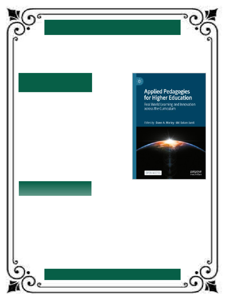 Applied Pedagogies for Higher Education: Real World Learning and ...
