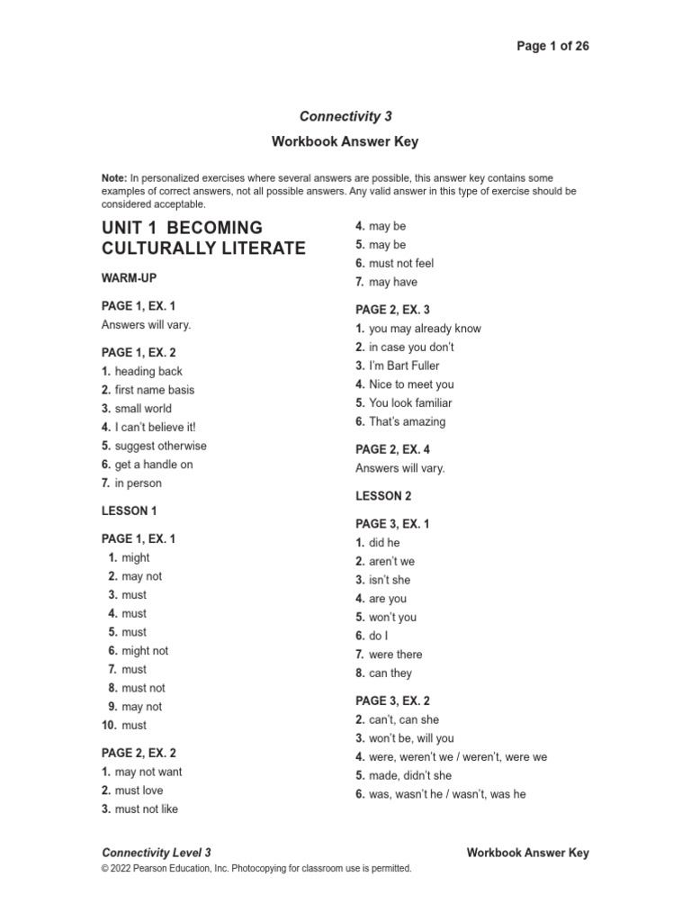 Connectivity Level 3 Workbook Answers | PDF | Storms | Paperback