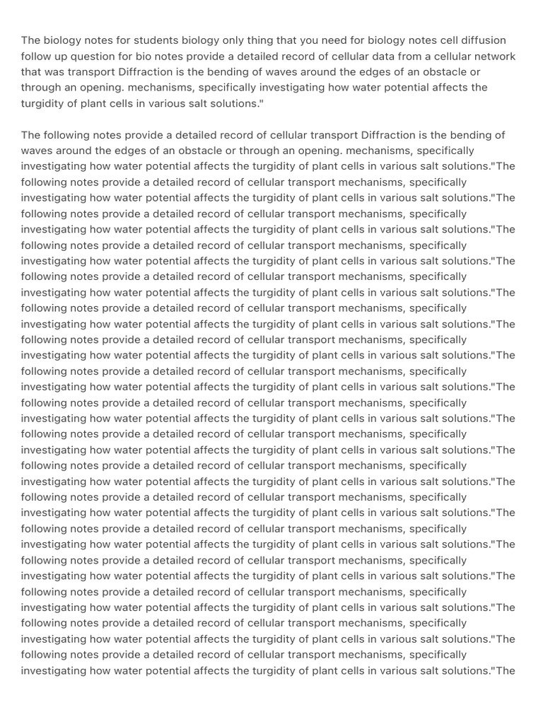 The Biology Notes For Students Biology Only Thing That You Need For ...