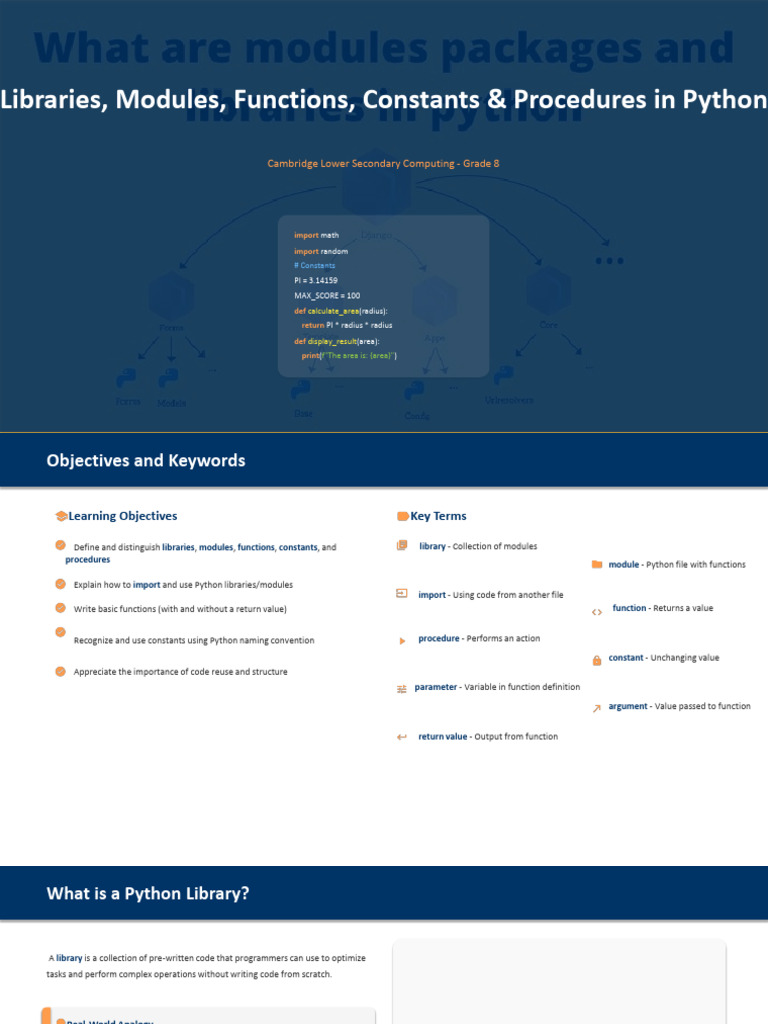 Python Libraries and Functions Guide | PDF | Fahrenheit | Parameter ...