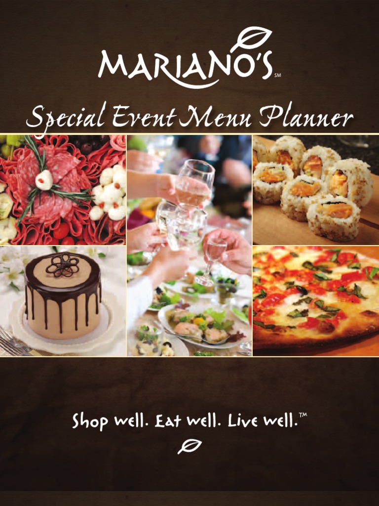 Mariano's Special Event Menu rev 6/14/12 Sushi Pizza