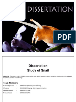 Snail Dissertation Nature Psychology Cognitive Science