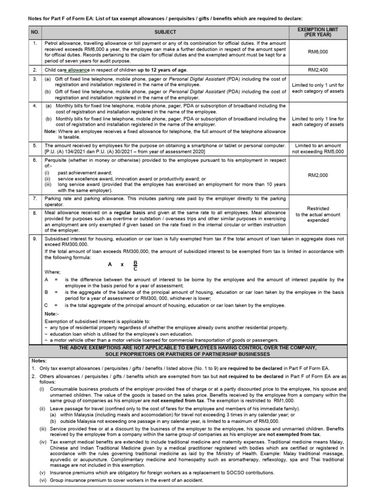 Notes for Part f of Form Ea | PDF | Employee Benefits | Traditional ...