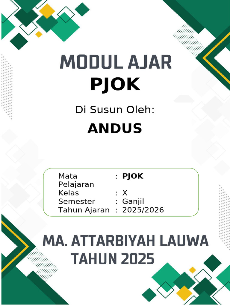 Sampul Modul | PDF